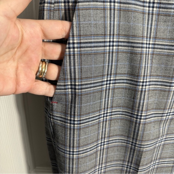Tommy Hilfiger size 16 plaid pants, fall, autumn, elastic waist back, office - Picture 4 of 11